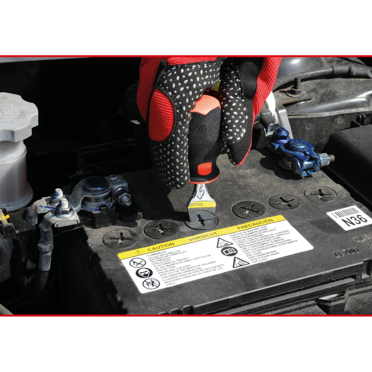 KS TOOLS Batteriestopfen-Dreher 95 mm - 550.1681