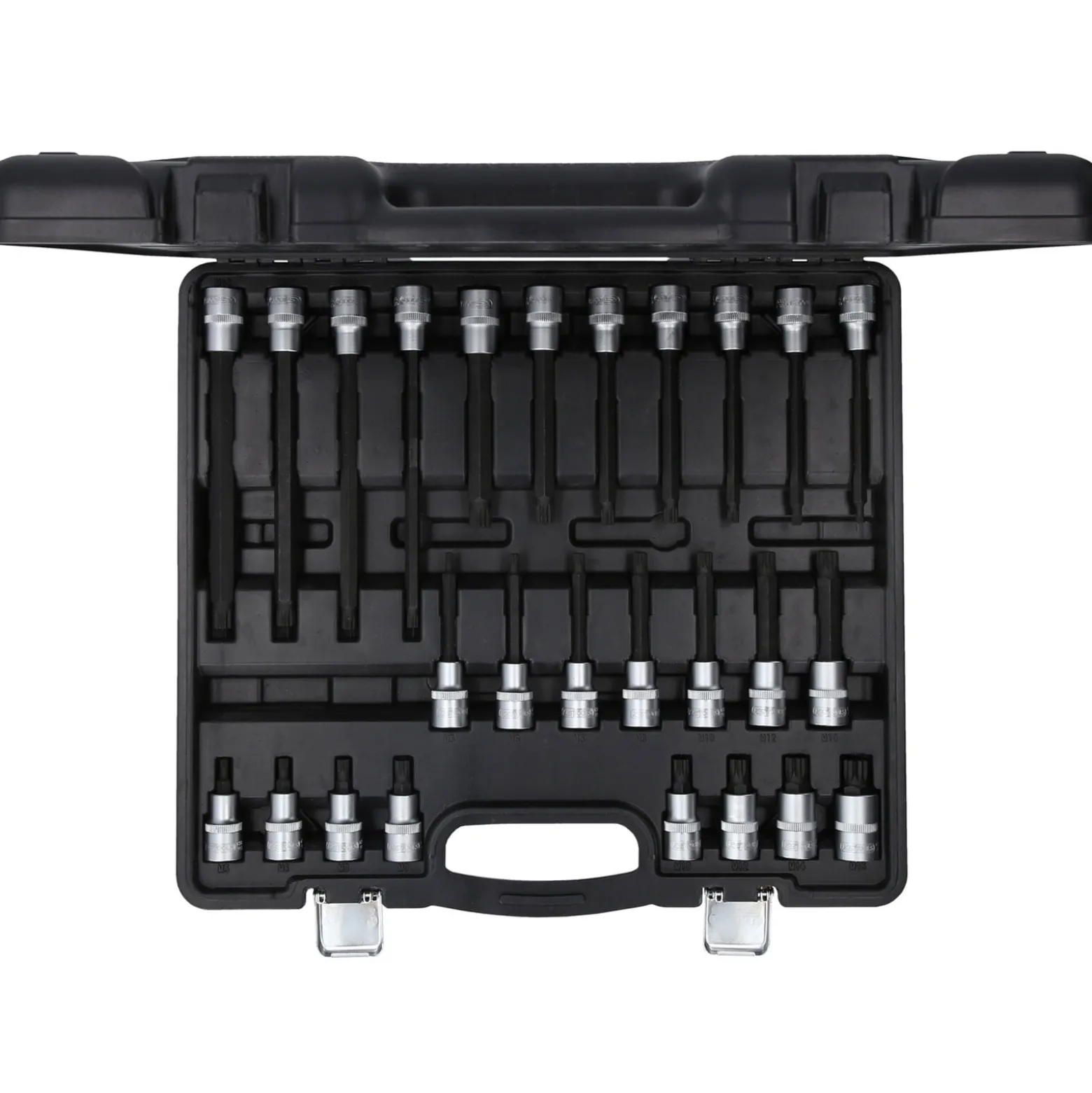 KS TOOLS 1/2" Bit-Stecknuss-Satz für Vielzahn (XZN)-Schrauben 26tlg. - 911.4540