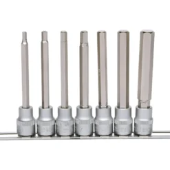 KS TOOLS 3/8" Bit-Stecknuss-Satz Innensechskant lang 7tlg. - 911.1560