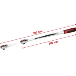 KS TOOLS 1/2" CHROMEplus Teleskop-Umschaltknarre 36 Zahn - 918.1270