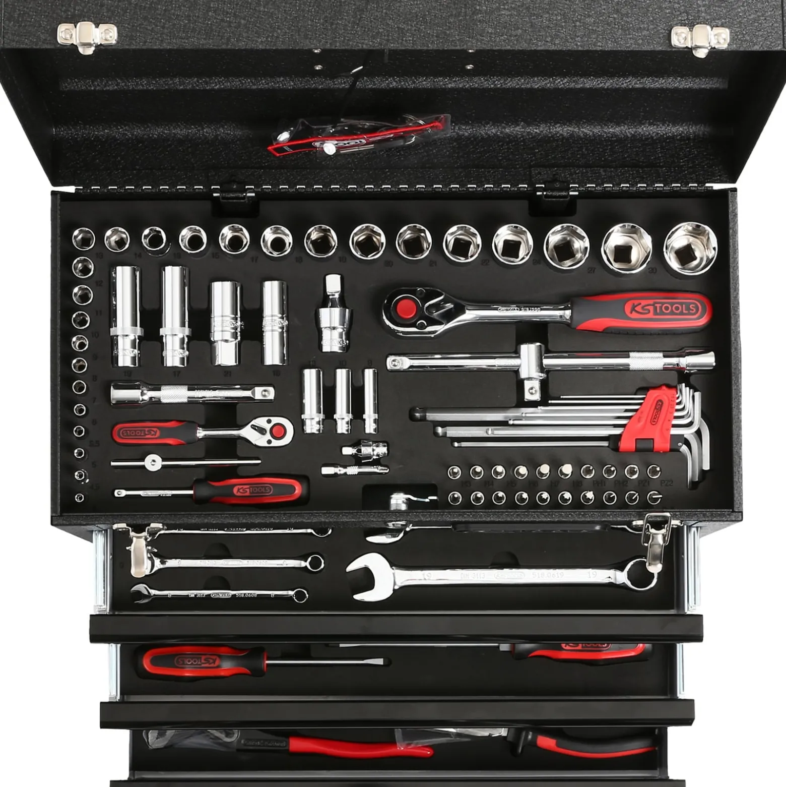 KS TOOLS 1/4"+1/2" CHROMEplus Universal-Werkzeug-Satz 99tlg. - 918.0200
