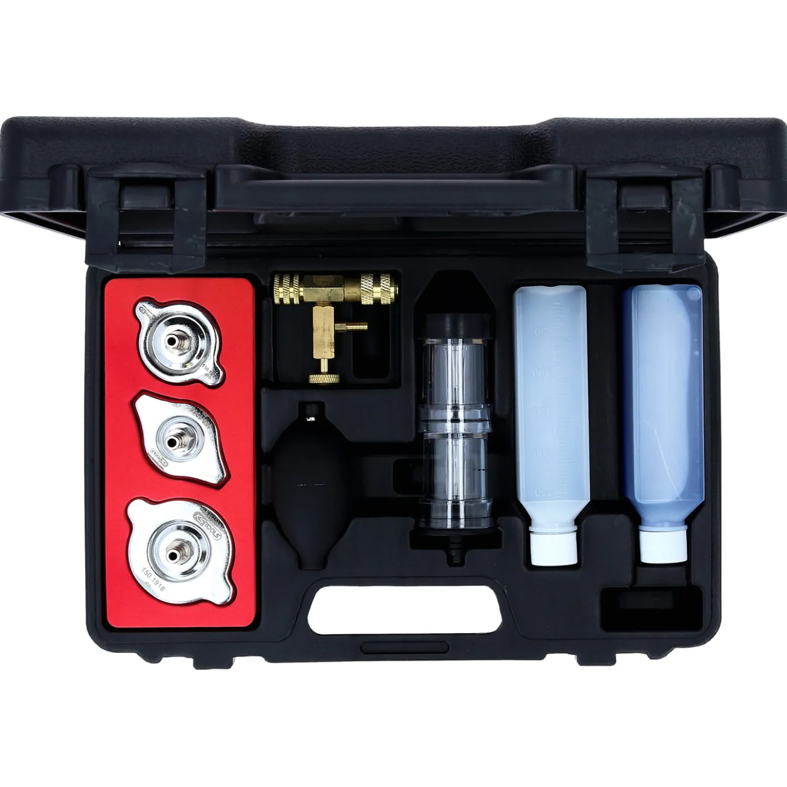 KS TOOLS CO2-Zylinderkopf-Lecktest-Satz 8tlg. - 150.1910