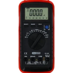 KS TOOLS Digital Multimeter inkl. Prüfspitzen und Krokodilklemmen - 150.1480