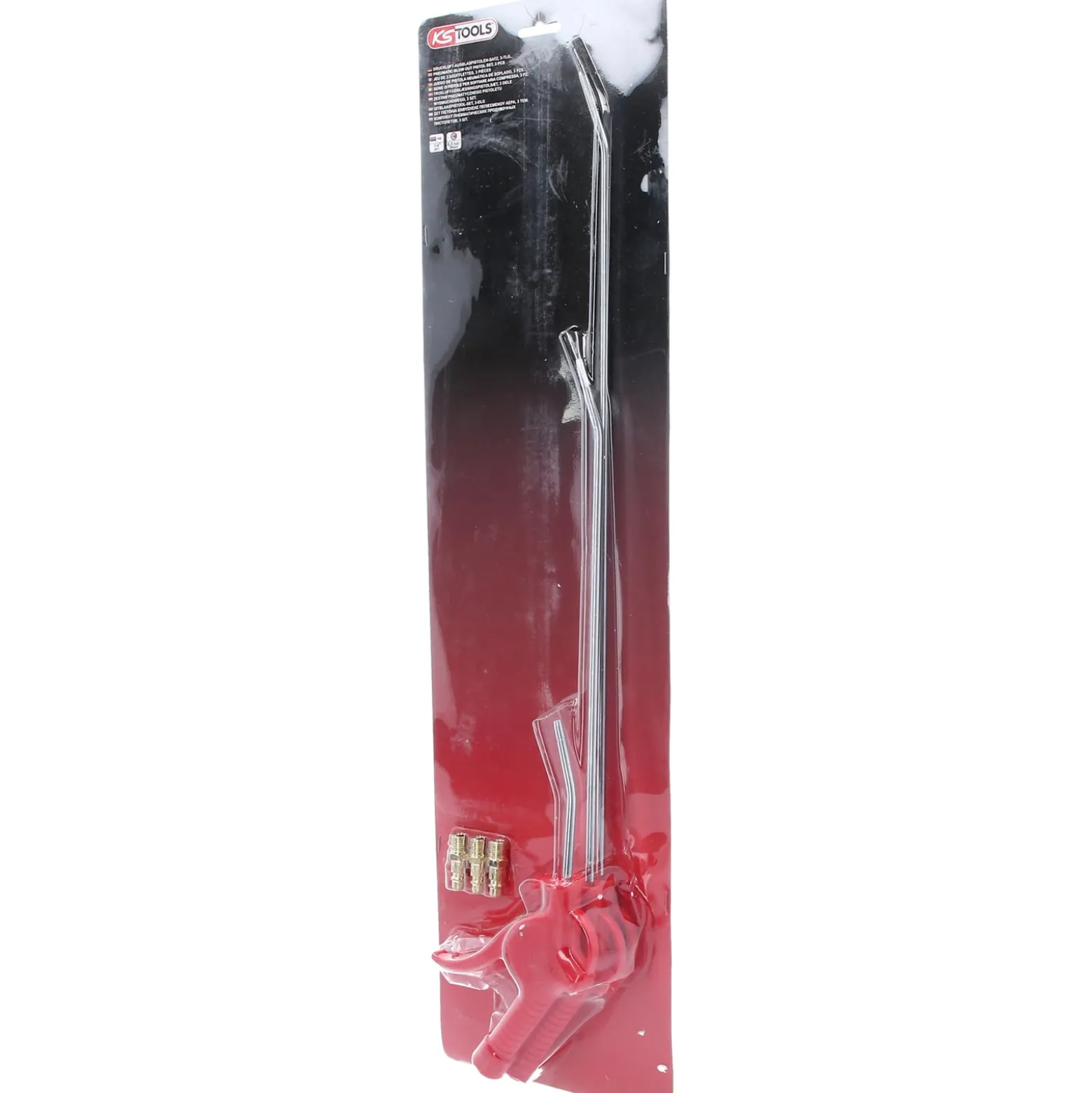 KS TOOLS Druckluft-Ausblaspistolen-Satz 3tlg. 95-510 mm - 515.1921
