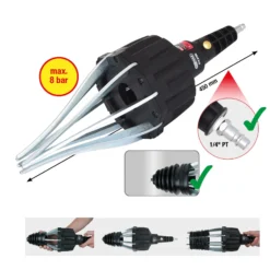 KS TOOLS Druckluftmontagegerät für Achsmanschetten 450 mm - 515.3100