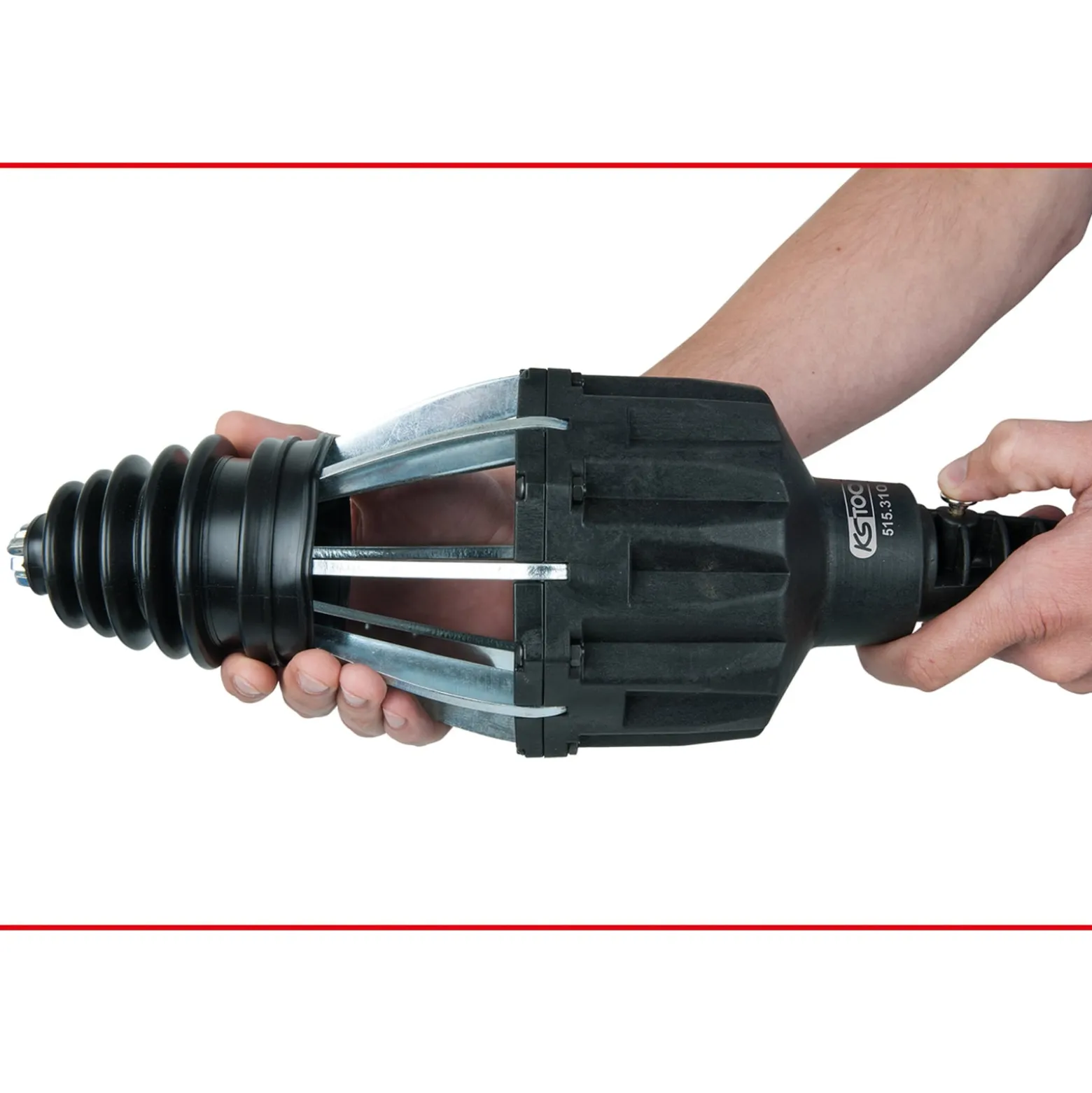KS TOOLS Druckluftmontagegerät für Achsmanschetten 450 mm - 515.3100