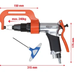 KS TOOLS Druckluft-Schweißpunkt-Bohrmaschinen-Satz 3tlg. - 515.1310