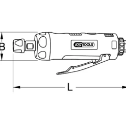 KS TOOLS Druckluft-Stabschleifer 23.000 U/min - 515.5410