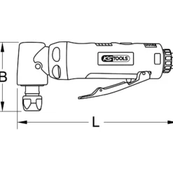 KS TOOLS Druckluft-Winkelstabschleifer 18.000 U/min - 515.5420