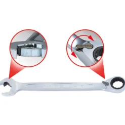 KS TOOLS DUO GEARplus Ringmaulschlüssel Maul-Ratschenfunktion 13 mm umschaltbar - 503.5913