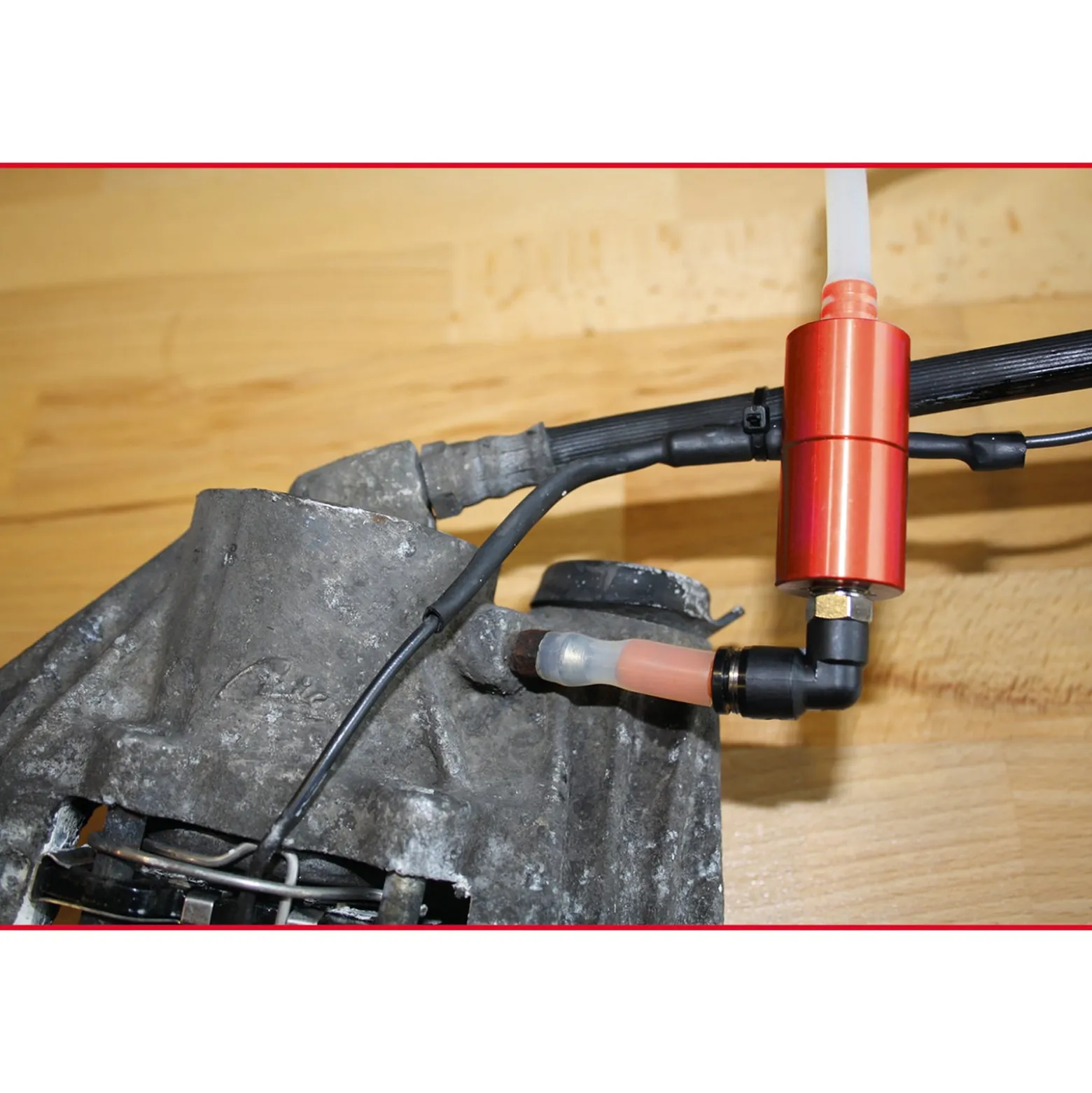 KS TOOLS Ein-Mann-Bremsenentfüfter mit Auffangflasche - 150.2305