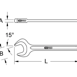 KS TOOLS Einmaul-Kraftschlüssel 42 mm - 517.0542