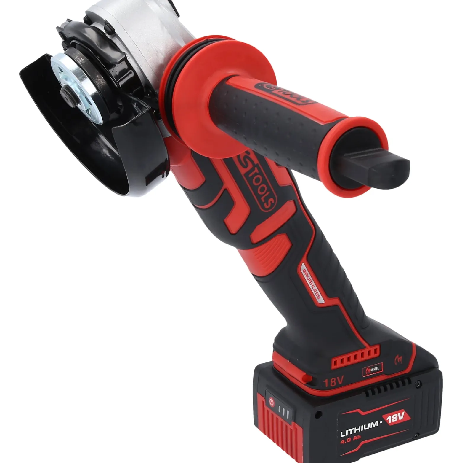KS TOOLS eMONSTER Brushless-Akku-Winkelschleifer-Satz 4tlg. - 515.6200