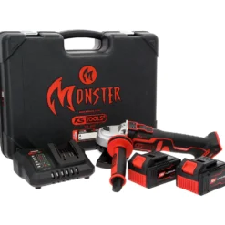 KS TOOLS eMONSTER Brushless-Akku-Winkelschleifer-Satz 4tlg. - 515.6200