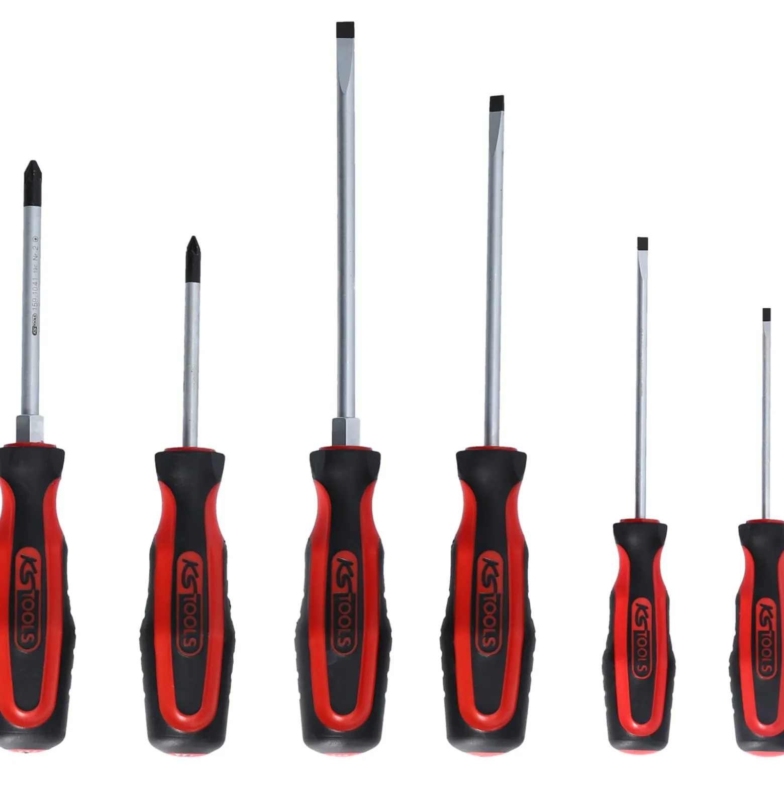 KS TOOLS ERGOTORQUEplus Schraubendreher-Satz 6tlg. Schlitz PZ - 159.0020