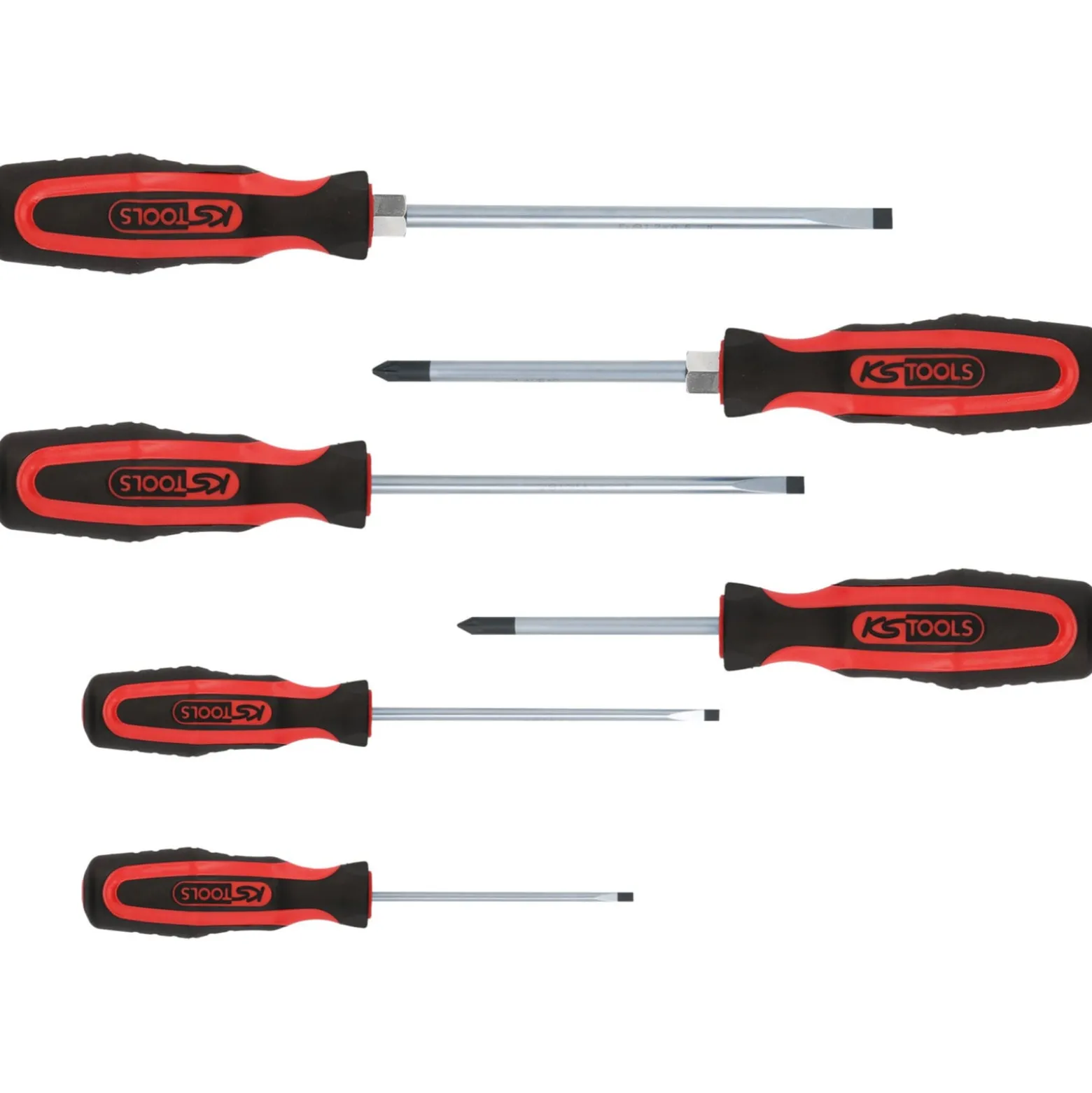 KS TOOLS ERGOTORQUEplus Schraubendreher-Satz 6tlg. Schlitz PZ - 159.0020