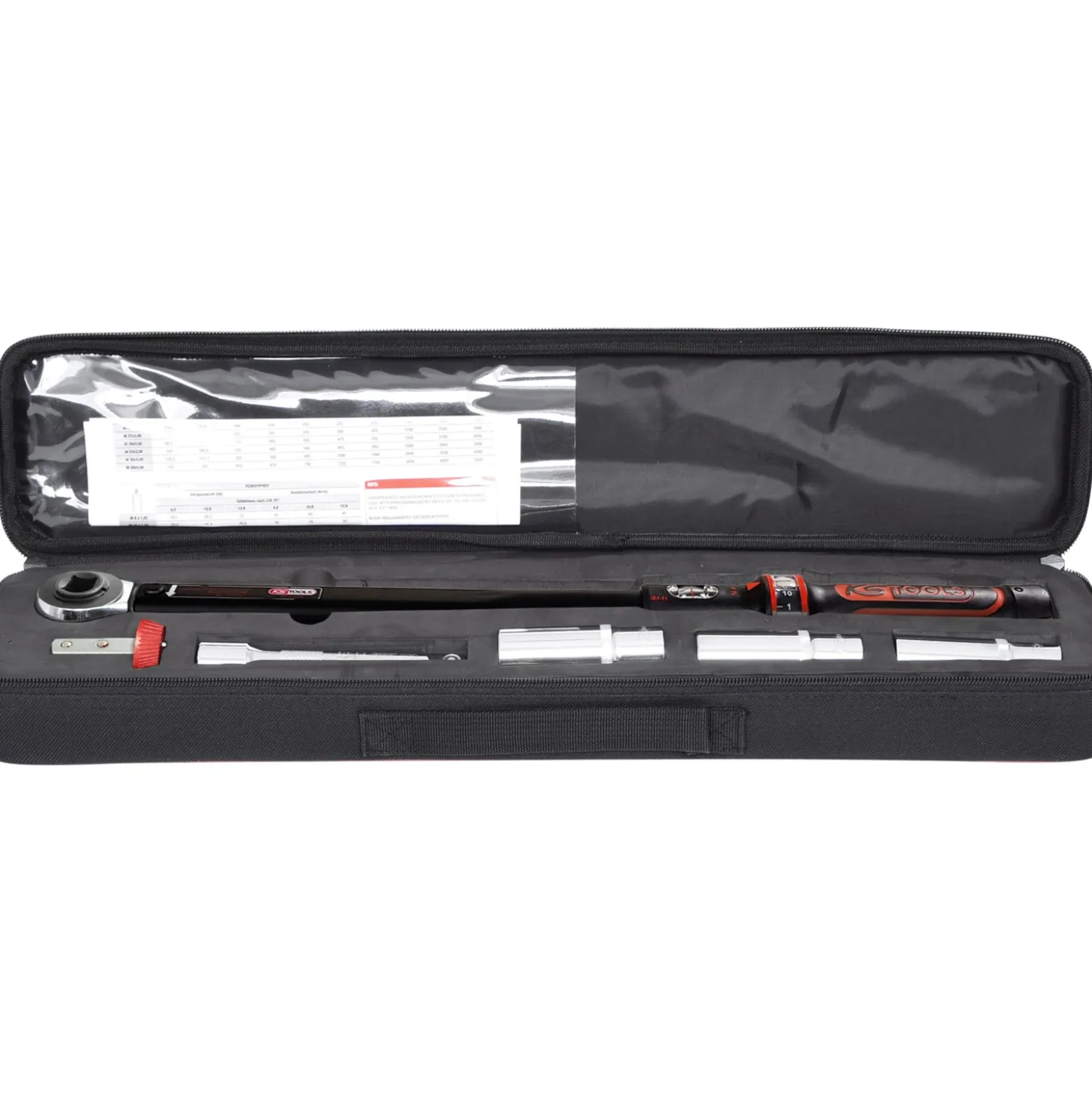 KS TOOLS 1/2"ERGOTORQUEprecision Drehmomentschlüssel-Satz 40 - 200 Nm 5tlg. - 516.1905