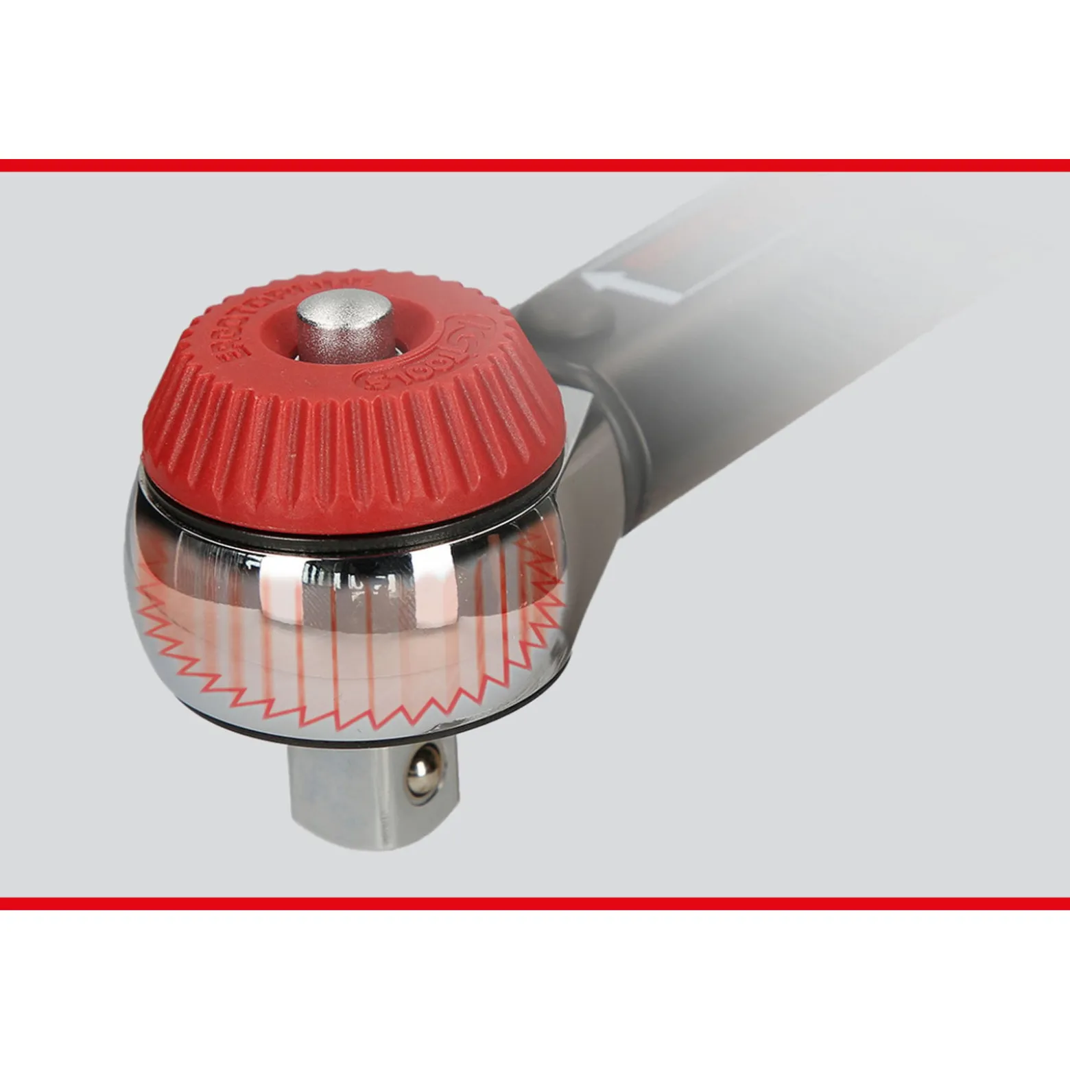 KS TOOLS 1/2" ERGOTORQUEprecision Ratschen-Drehmomentschlüssel Drehknopf 20 - 100 Nm - 516.1432