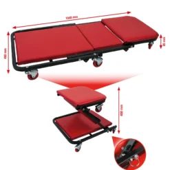 KS TOOLS Fahrbare Liege und Klappsitz 1040 x 490 mm - 500.8011