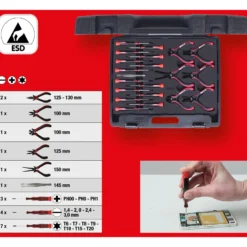 KS TOOLS Feinmechanik-Werkzeug-Satz 21tlg. - 500.7190