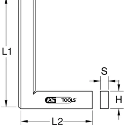 KS TOOLS Flachwinkel nach DIN 875/1 300 mm - 300.0204