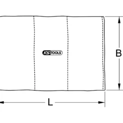 KS TOOLS Fla mmschutzmatten 1.500 x 2.000 mm - 610.3399