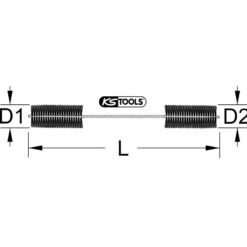 KS TOOLS Flexible Reinigungsbürste - 150.1762