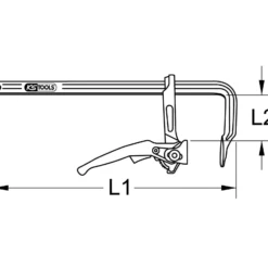 KS TOOLS Ganzstahl-Schnellspann-Schraubzwinge 80 x 160 mm - 145.0402