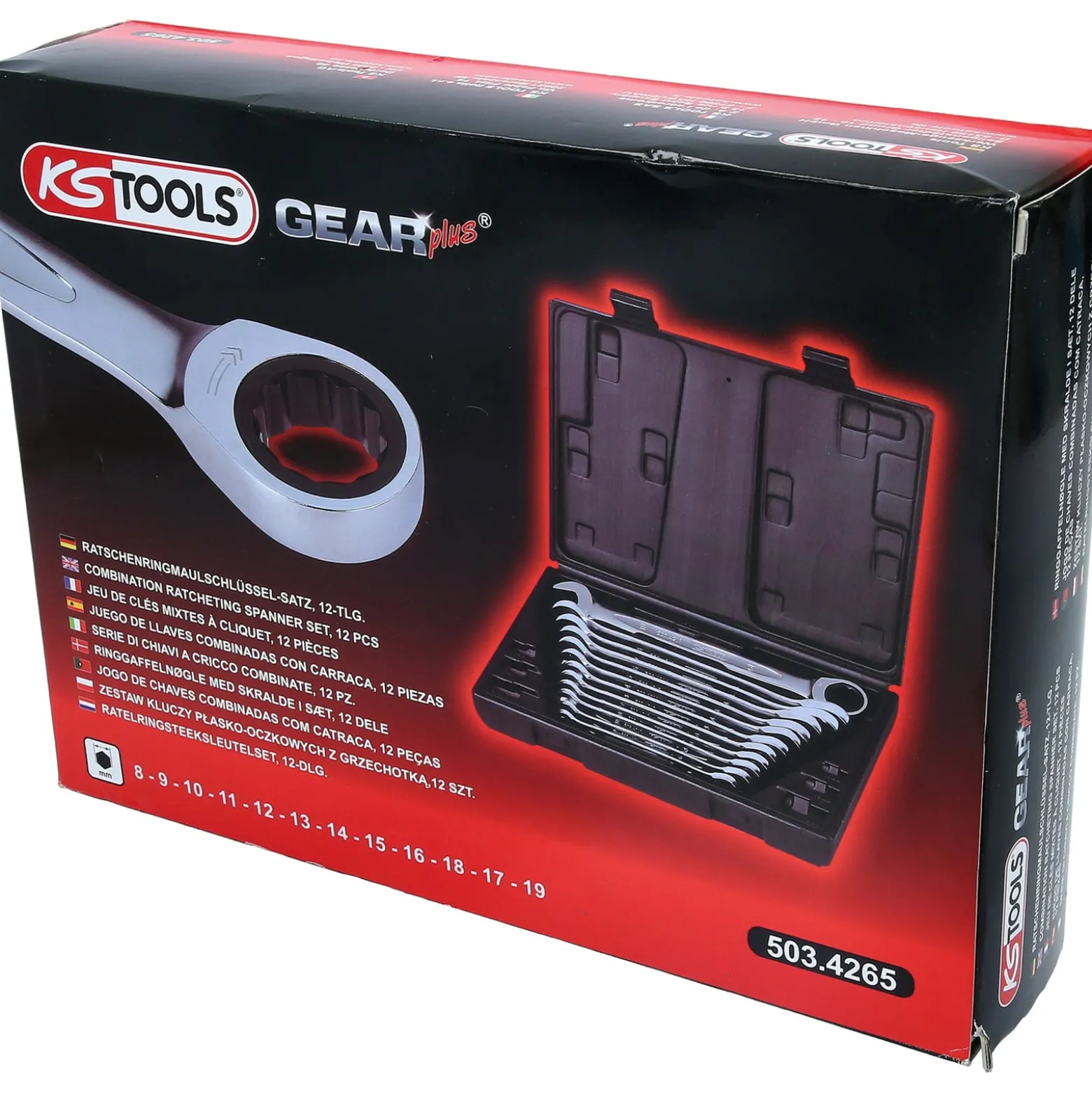 KS TOOLS GEARplus Ratschenringmaulschlüssel-Satz 12tlg. - 503.4265
