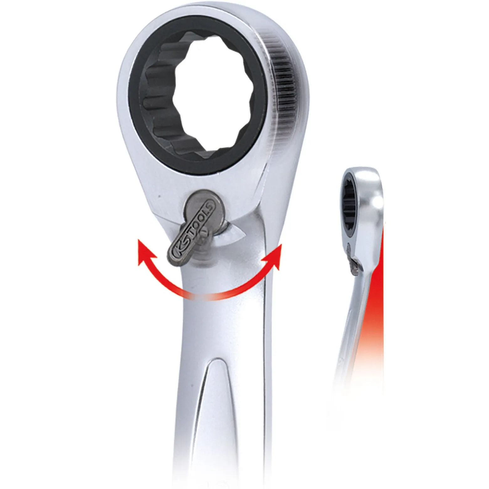 KS TOOLS GEARplus Ratschenringmaulschlüssel umschaltbar 41 mm - 503.4648