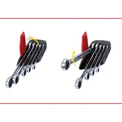 KS TOOLS GEARplus Ratschenringmaulschlüssel-Satz umschaltbar 5tlg. 8-19 mm - 503.4605