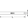 KS TOOLS Halbflexibler Stahlmaßstab 2000 mm - 300.0118