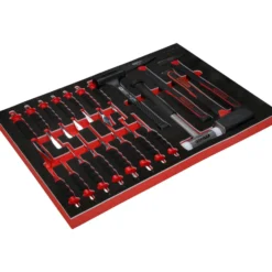 KS TOOLS Hammer- / und Meißel-Satz in Schaumstoffeinlage 20tlg. - 811.0020