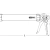 KS TOOLS Hand-Kartuschen-Pistole 600 ml 480 mm - 980.3000