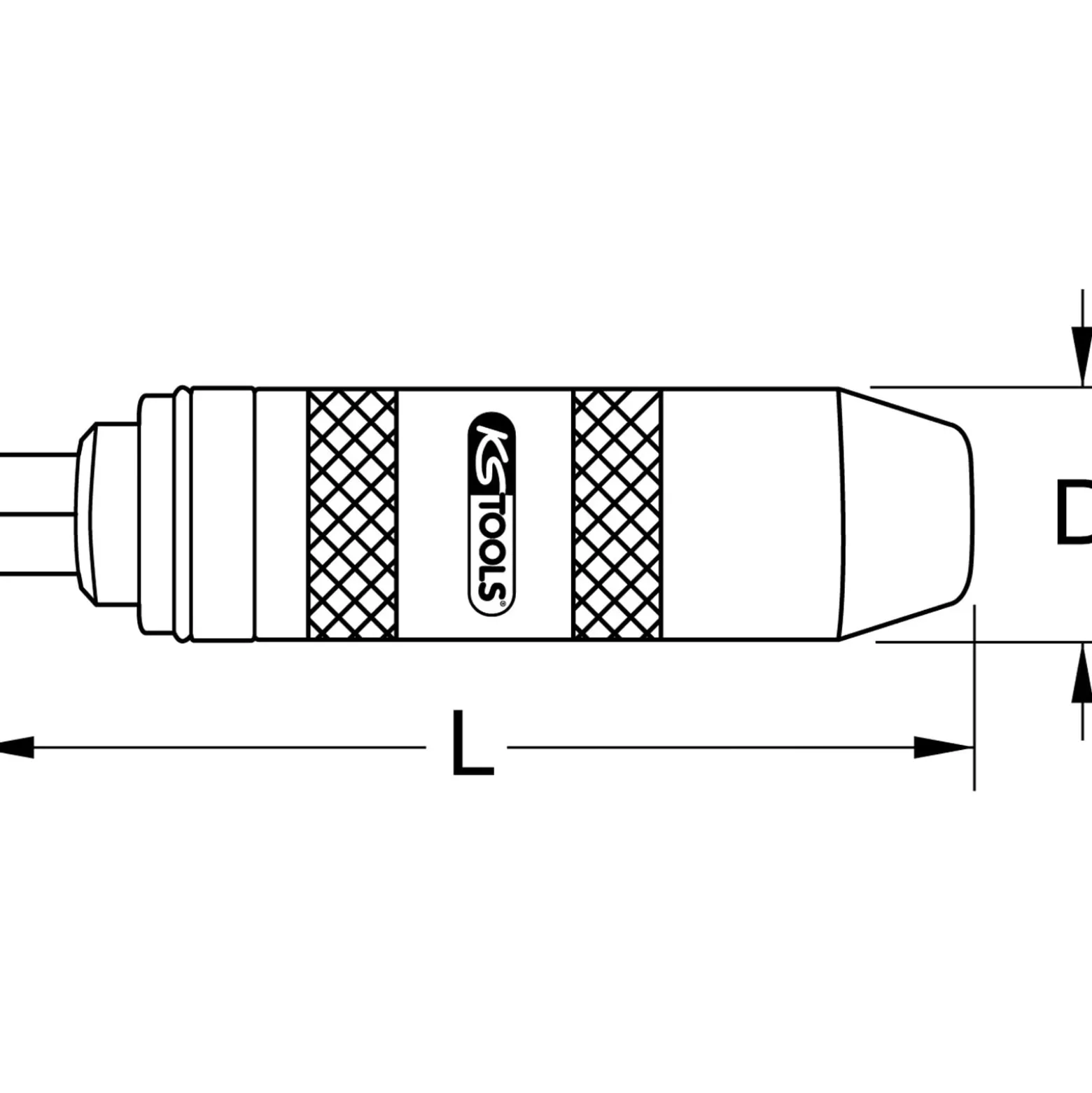 KS TOOLS 1/2" Hand-Schlagschraubendreher 135 mm - 515.1004