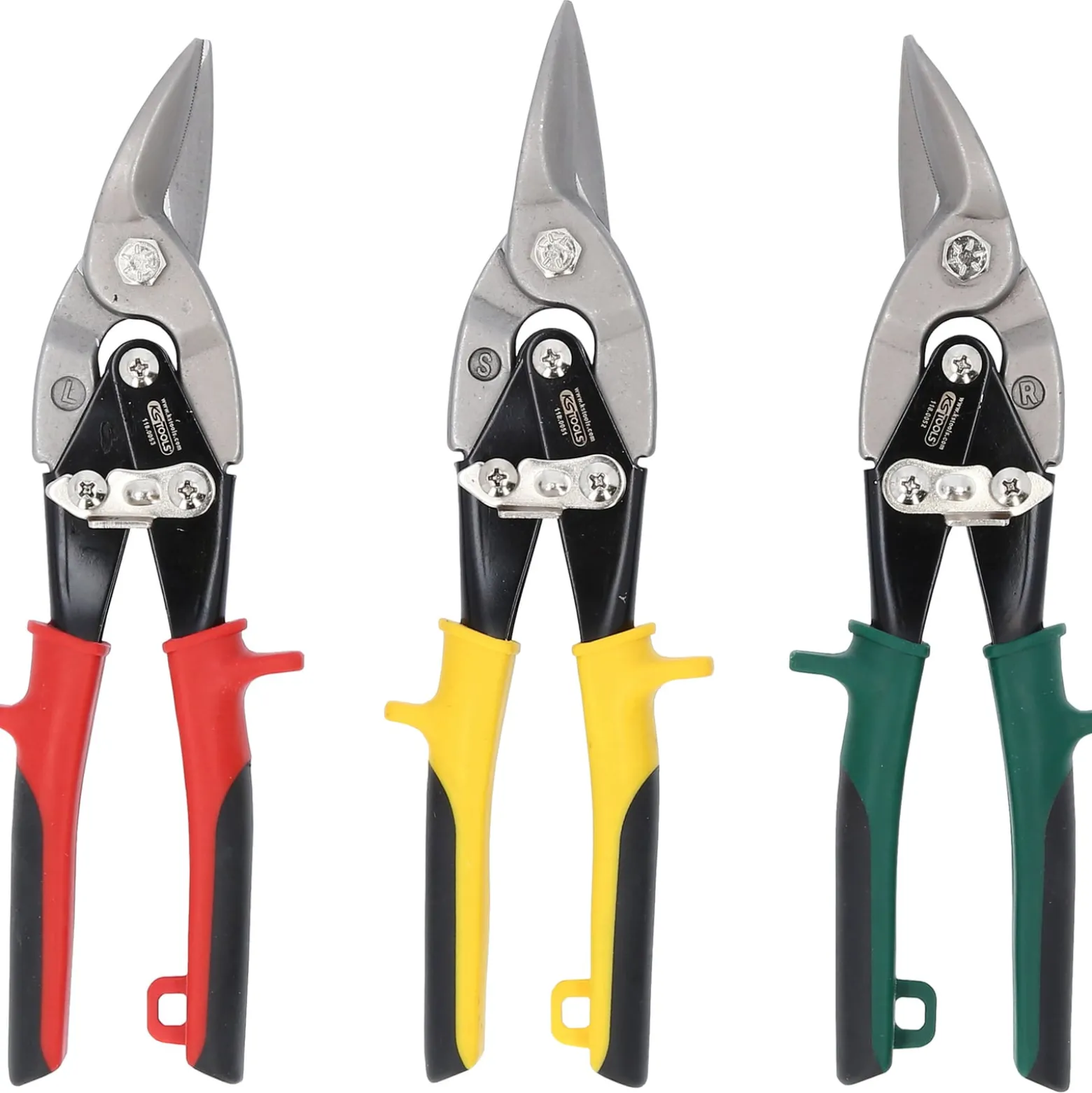 KS TOOLS Hebel-Blechdurchgangsscheren-Satz 3tlg. - 118.0050
