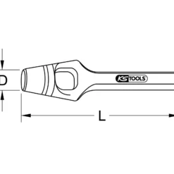 KS TOOLS Henkel-Locheisen 120 mm - 129.2120