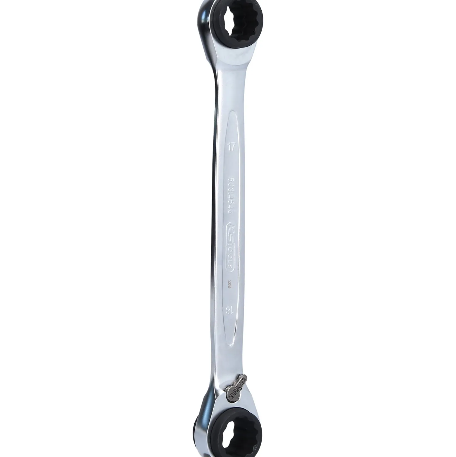 KS TOOLS 4 in 1 GEARplus umschaltbar Doppel-Ratschenringschlüssel 16 x 17 x 18 x 19 mm - 503.4546