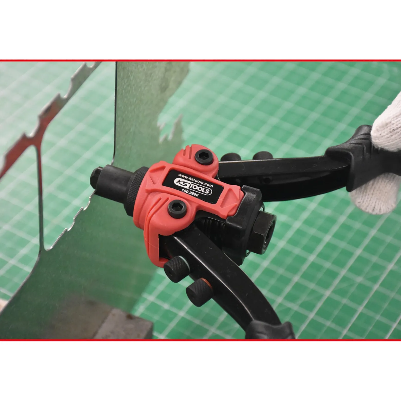 KS TOOLS 3 in 1 Nietzangen-Satz 15tlg.. - 150.9805