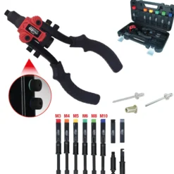 KS TOOLS 3 in 1 Nietzangen-Satz 15tlg.. - 150.9805