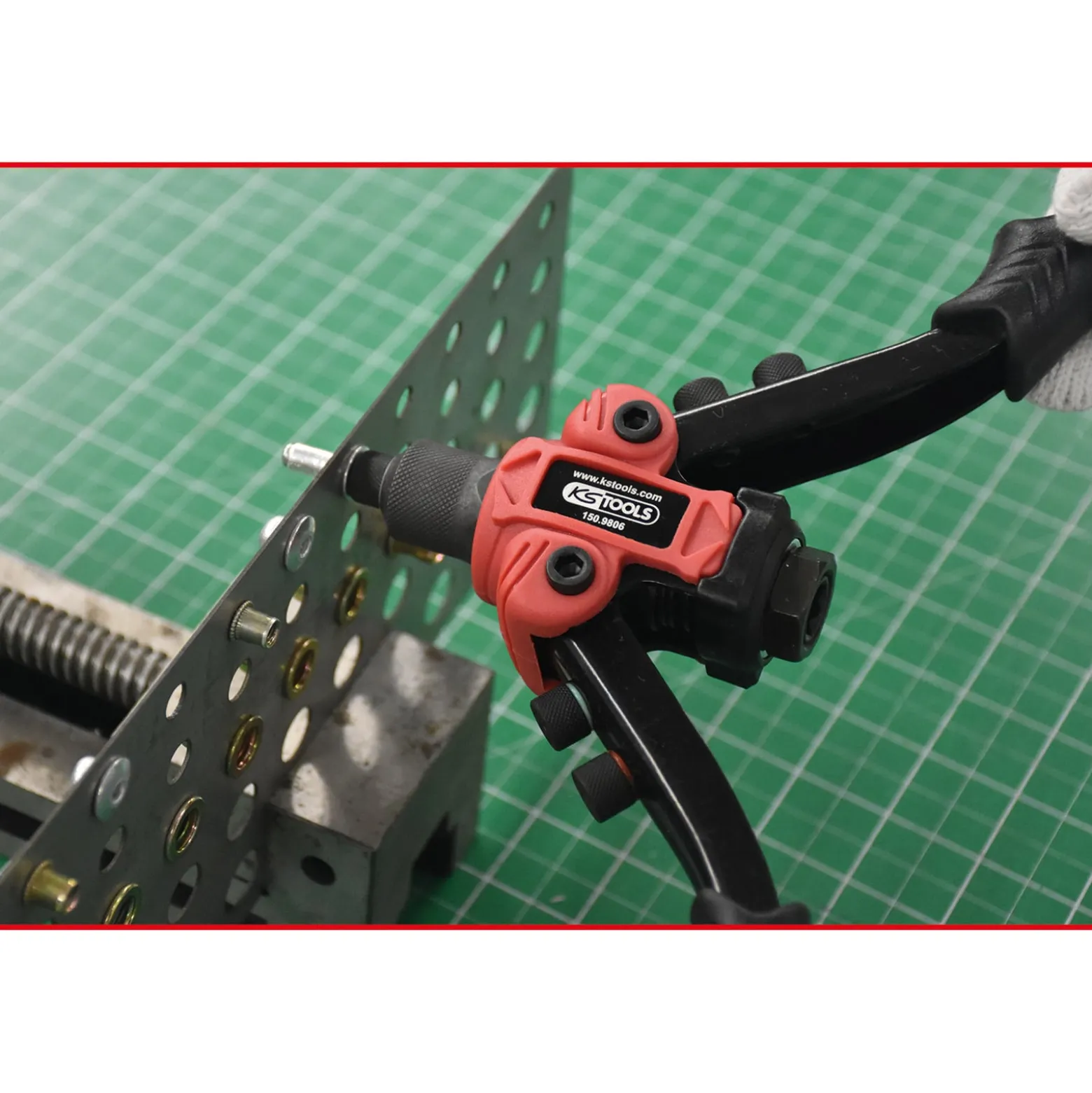 KS TOOLS 3 in 1 Nietzangen-Satz 15tlg.. - 150.9805