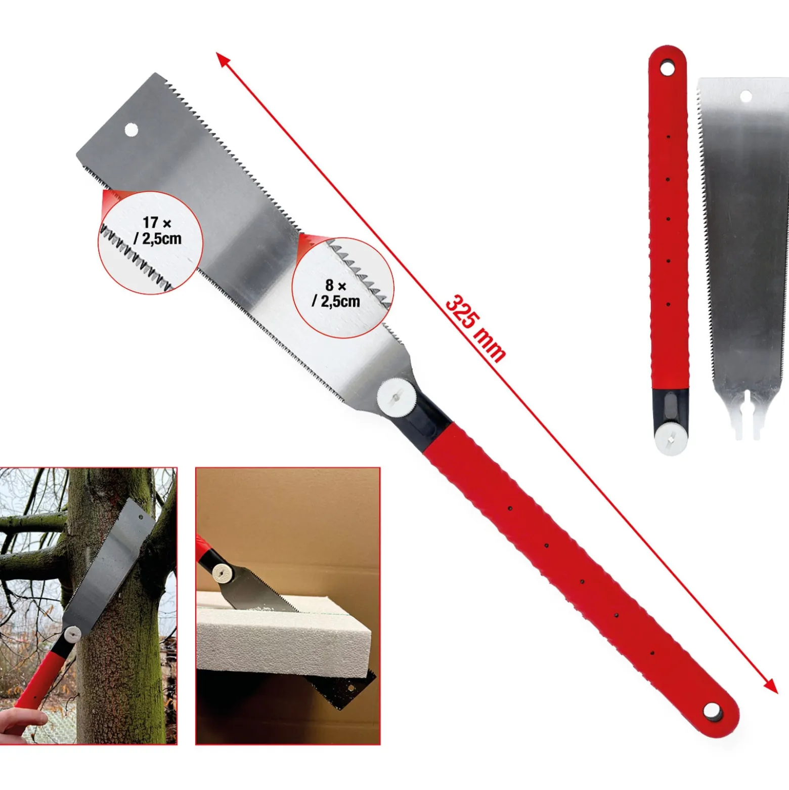 KS TOOLS Japan-Zugsäge, doppelverzahnt - 907.2113