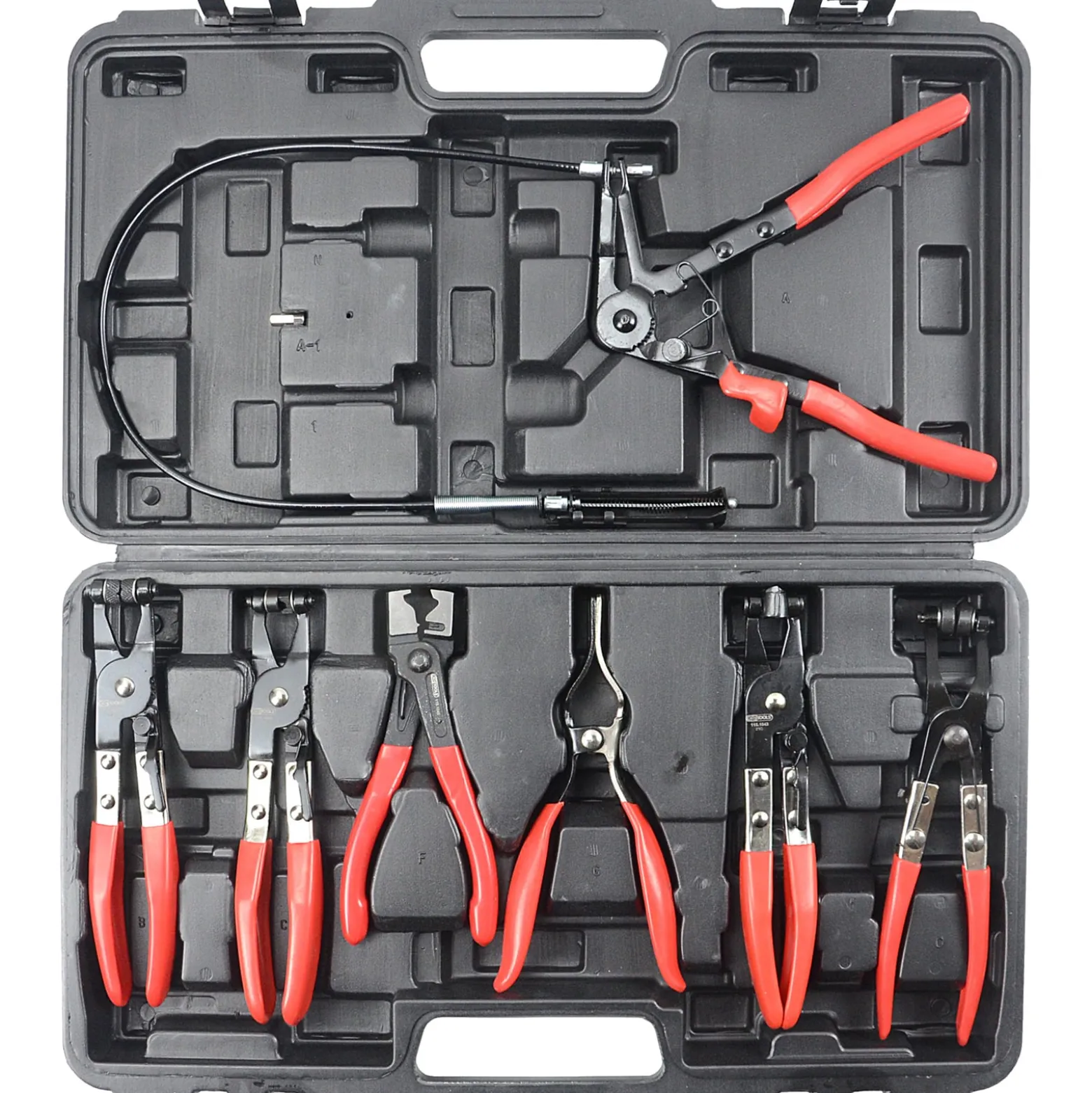 KS TOOLS KFZ Schlauchschellenzangen-Satz 7tlg. - 115.1055