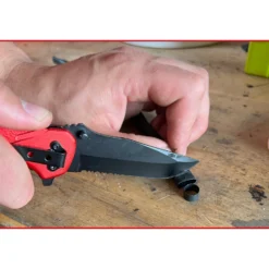 KS TOOLS Klappmesser mit Arretierung und Gurtschneider - 907.2220