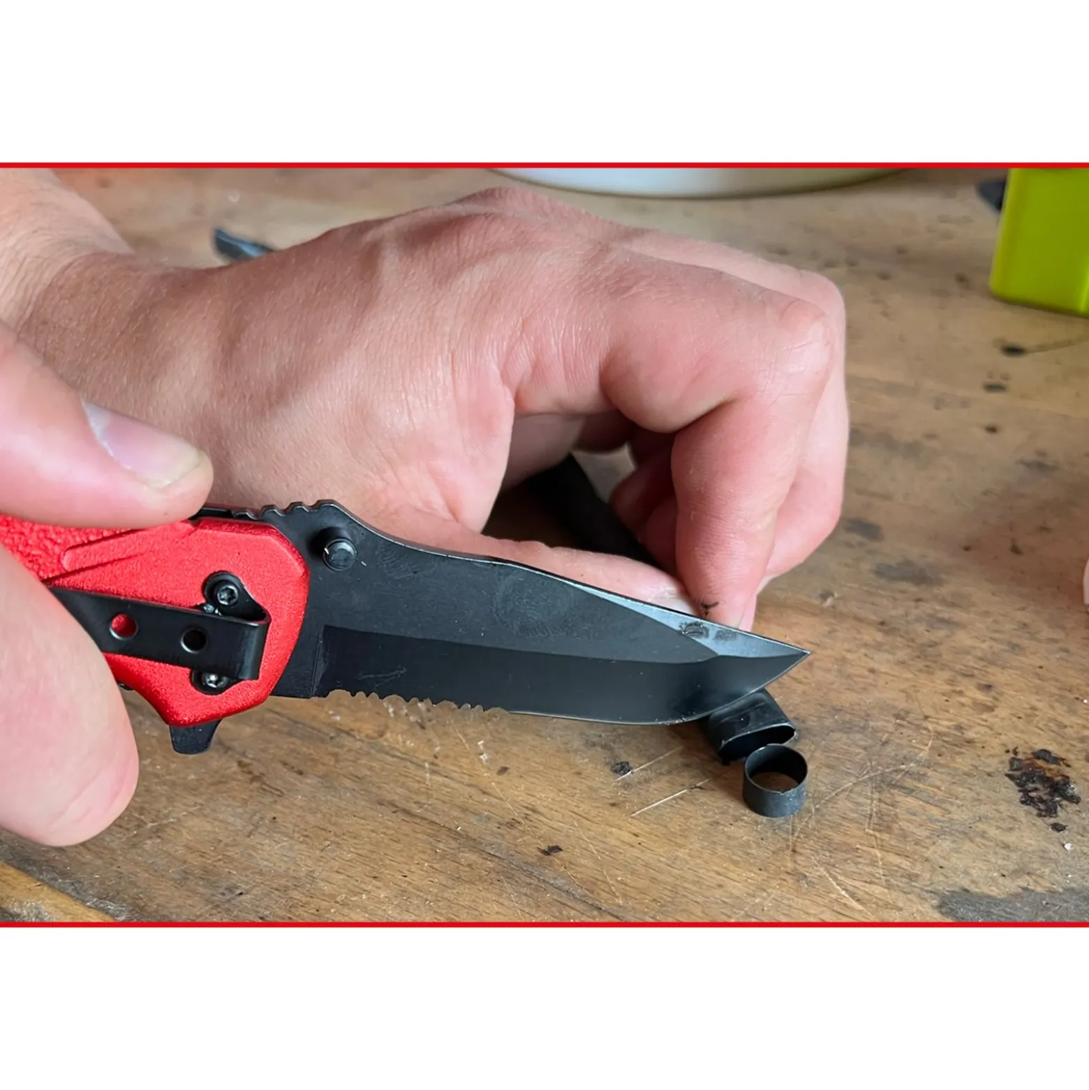 KS TOOLS Klappmesser mit Arretierung und Gurtschneider - 907.2220