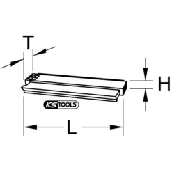 KS TOOLS Konturen-Lehre Kunststoff 280 mm lang - 140.2147
