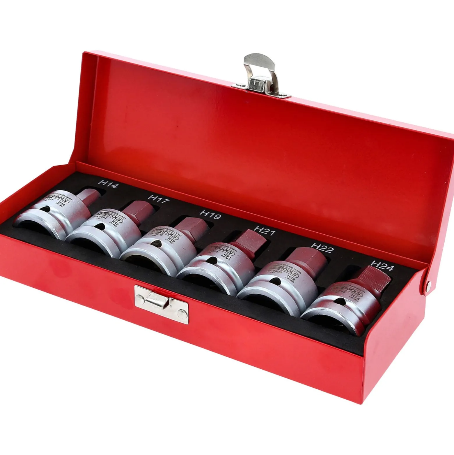 KS TOOLS 3/4" Kraft-Bit-Stecknuss-Satz 6tlg. 14-24 mm - 515.0000