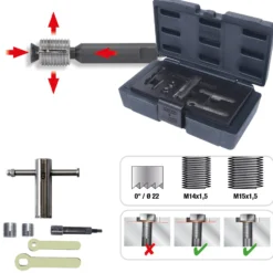 KS TOOLS Ölablassschrauben-Dichtsitz-Planfräser-Satz 6tlg. - 150.1485
