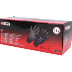 KS TOOLS Mikro-Feinstrickhandschuhe-schwarz 7 12 Paar - 310.0490