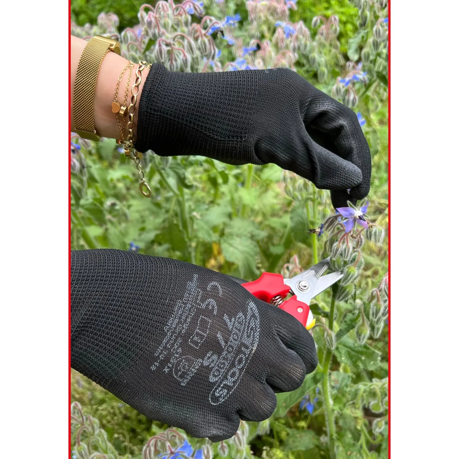 KS TOOLS Mikro-Feinstrickhandschuhe-schwarz 7 12 Paar - 310.0490